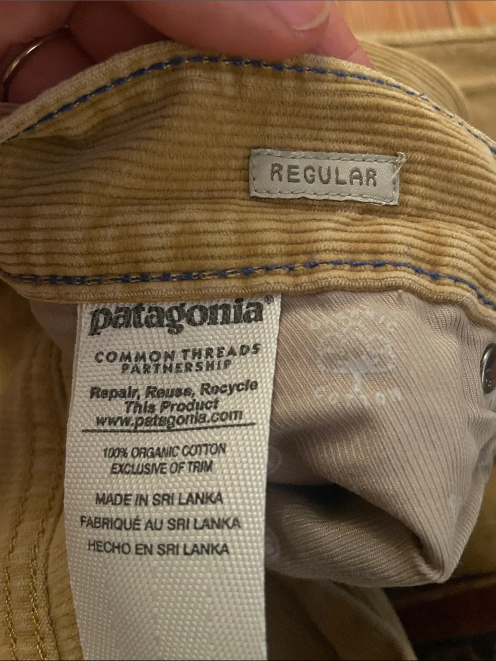 Patagonia Men’s Corduroy Pants in Light Brown